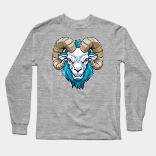 Ice ram, white and blue Long Sleeve T-Shirt